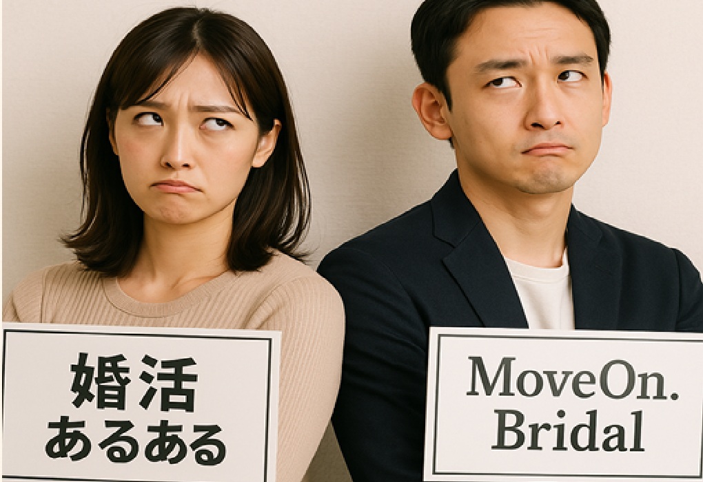 「婚活あるある」「ムーヴオンブライダル」