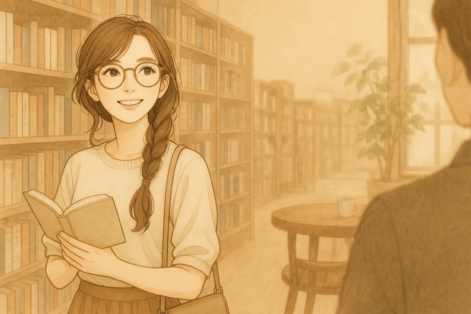 デート中に笑顔で会話する女性と男性のイメージ。自然なやり取りで距離が縮まる様子