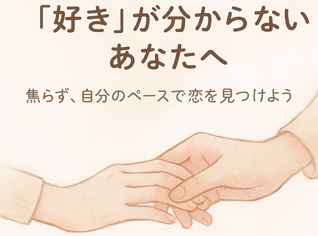 「好き」がわからないあなたへ｜恋愛感情に自信が持てない時の気持ちの整理術