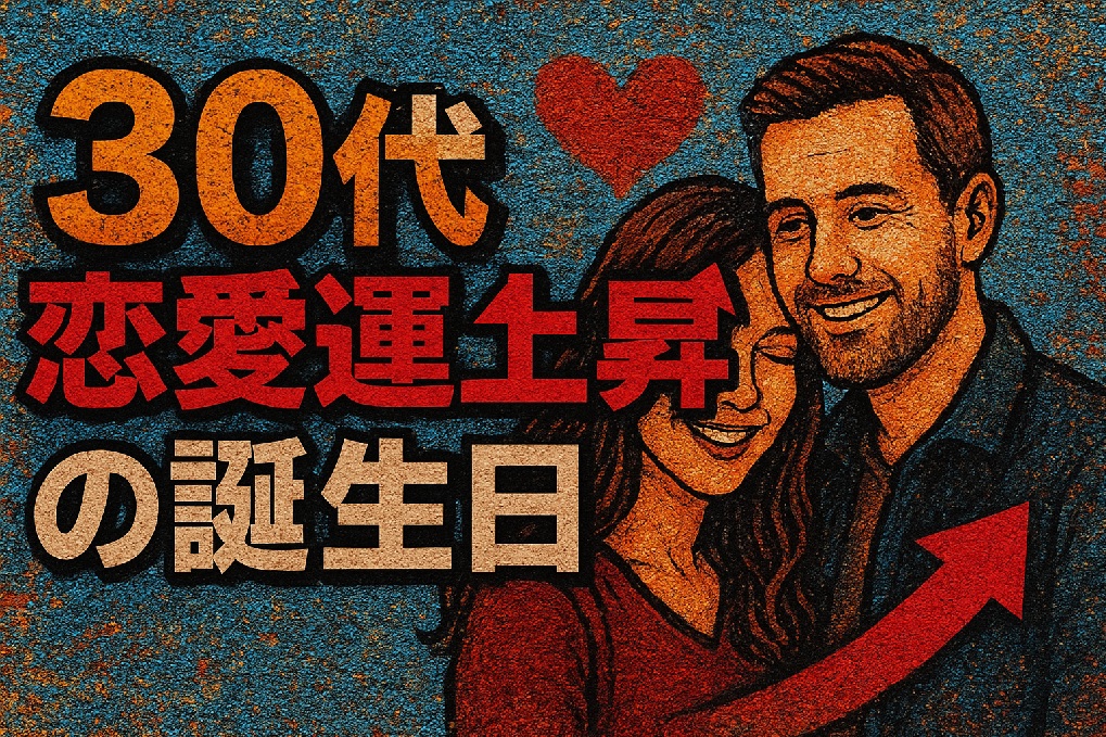 【2026年版】恋愛運が最も高まる30代の生年月日一覧｜相性の良い日＆運命の相手まで完全解説！
