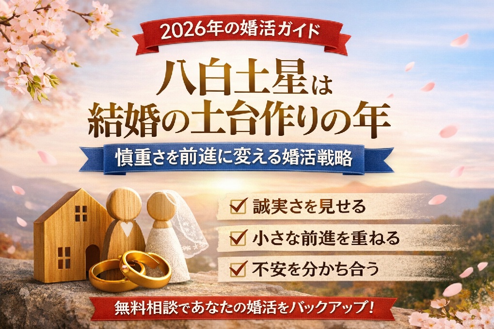 【2026年 八白土星】恋愛・婚活運｜九星別の相性と付き合い方ガイド