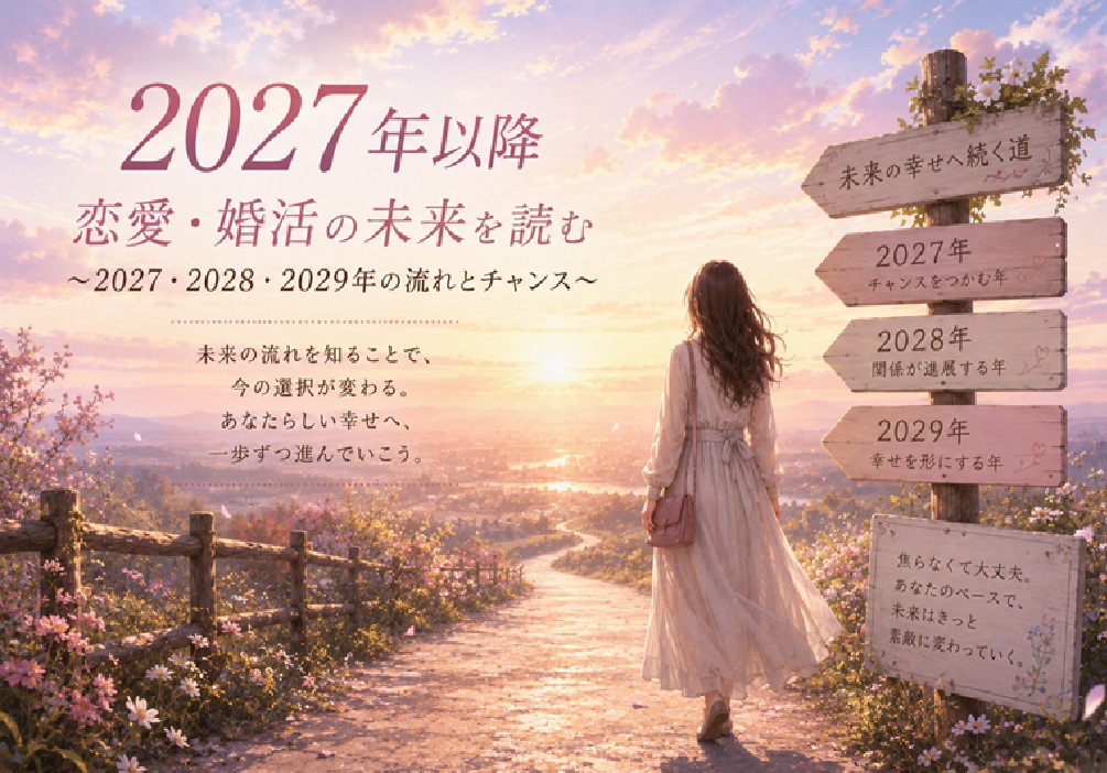 九星気学｜2027〜2029年の恋愛・婚活運｜止まりやすい年と「今動いた方がいい星」