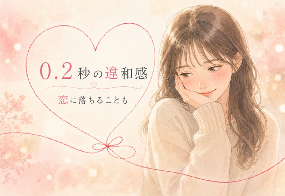 婚活中に少し心が動き始めた女性のイメージ
