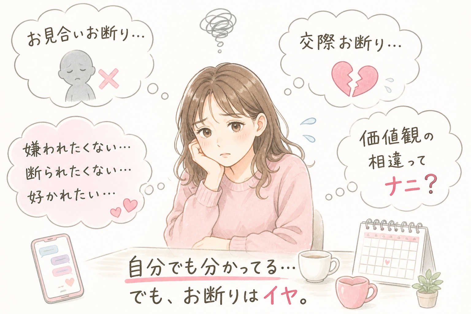 婚活で本音が出せない