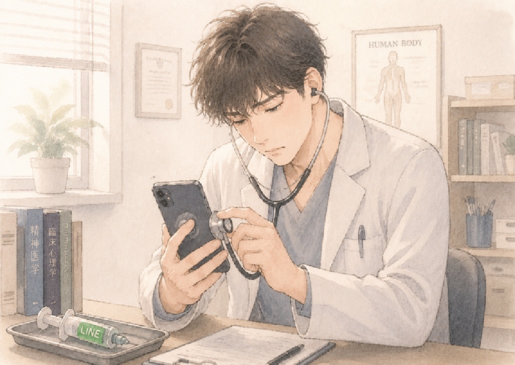 仮交際の温度差に悩む男女のイラスト