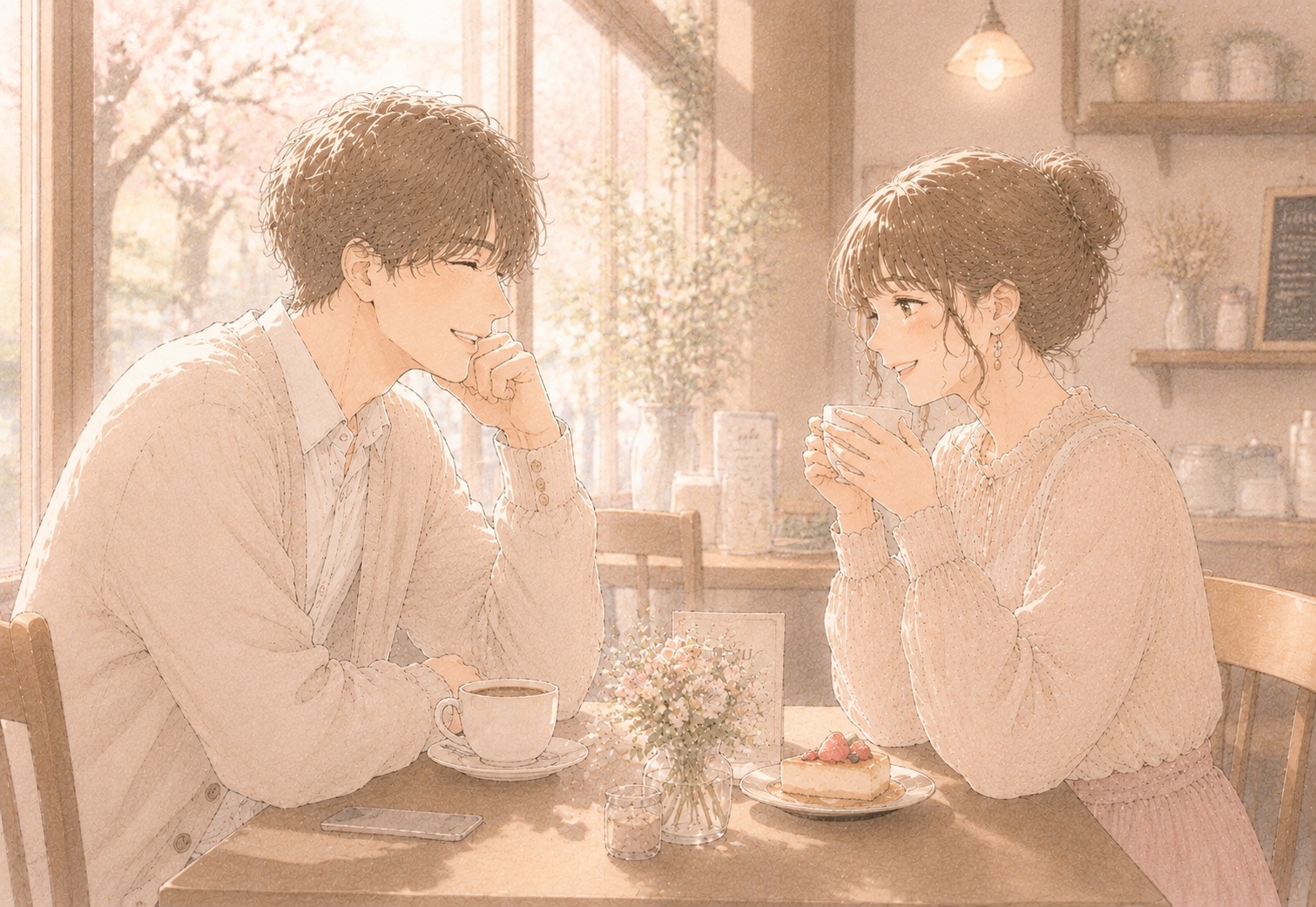 婚活でデート代に悩み動けなくなる男性のイラスト