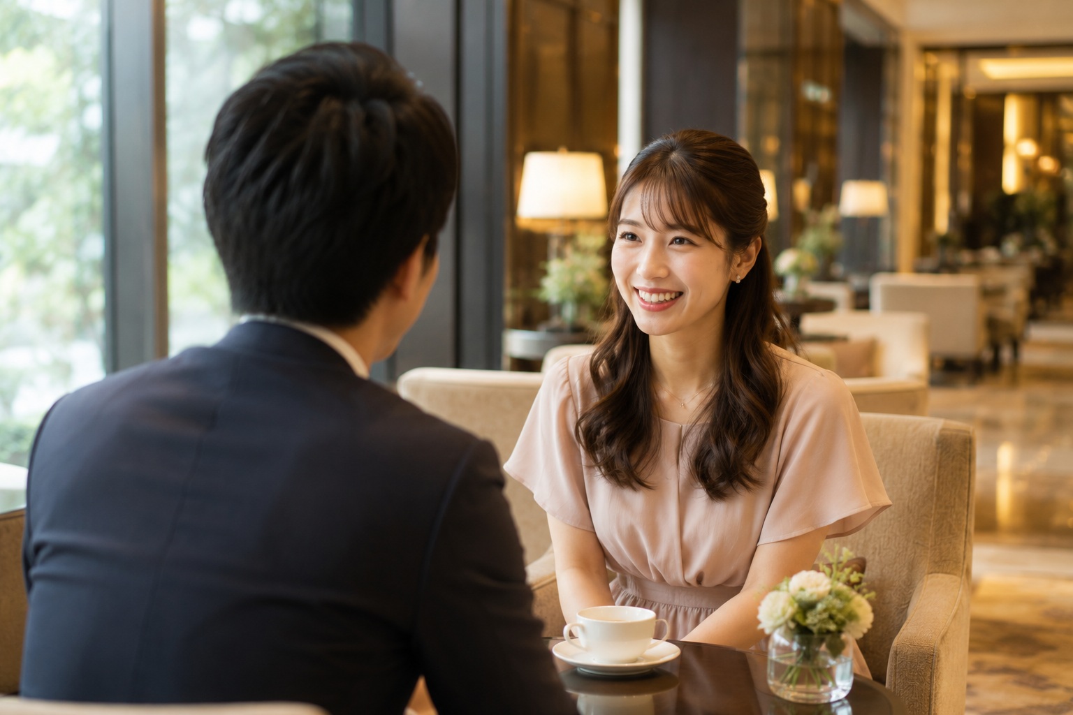 婚活で聞き役になりすぎて距離感が遠くなるイメージ