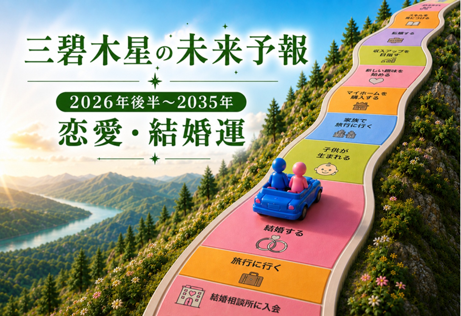 三碧木星の未来予報｜2026年後半から始まる10年の恋愛運・結婚運