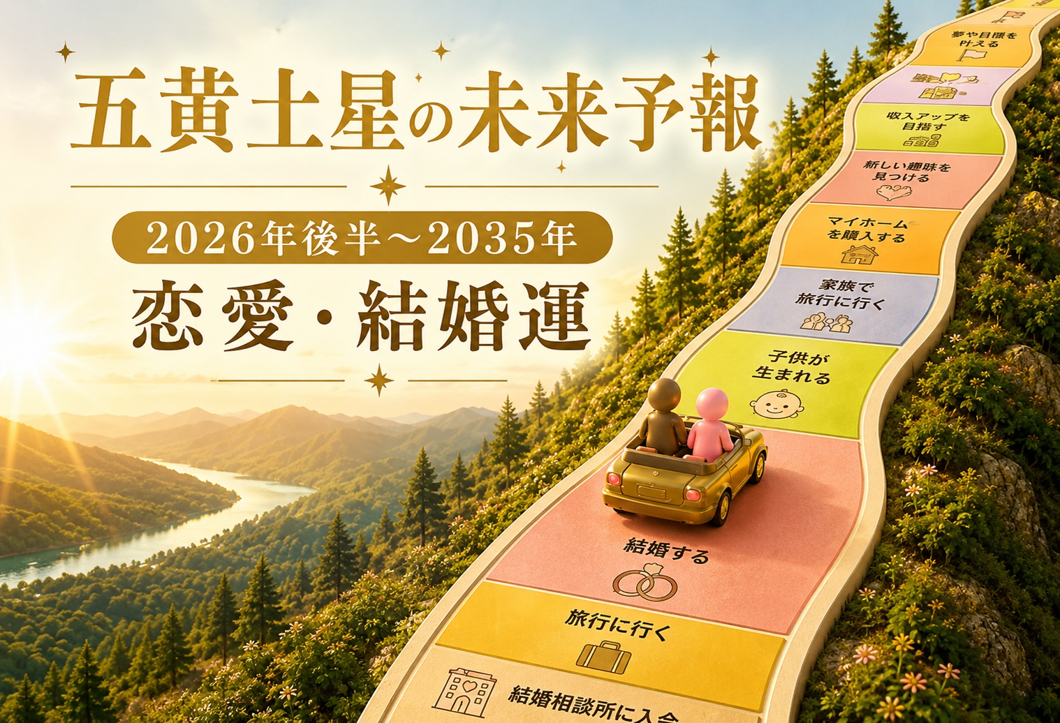 五黄土星の未来予報｜2026年後半から始まる10年の恋愛運・結婚運