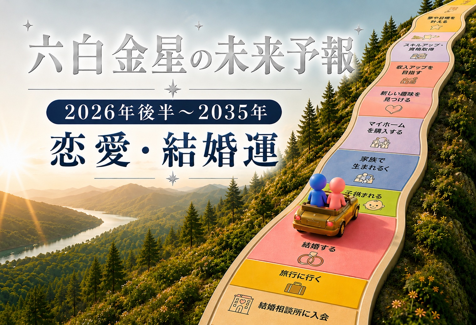 六白金星の未来予報｜2026年後半から始まる10年の恋愛運・結婚運