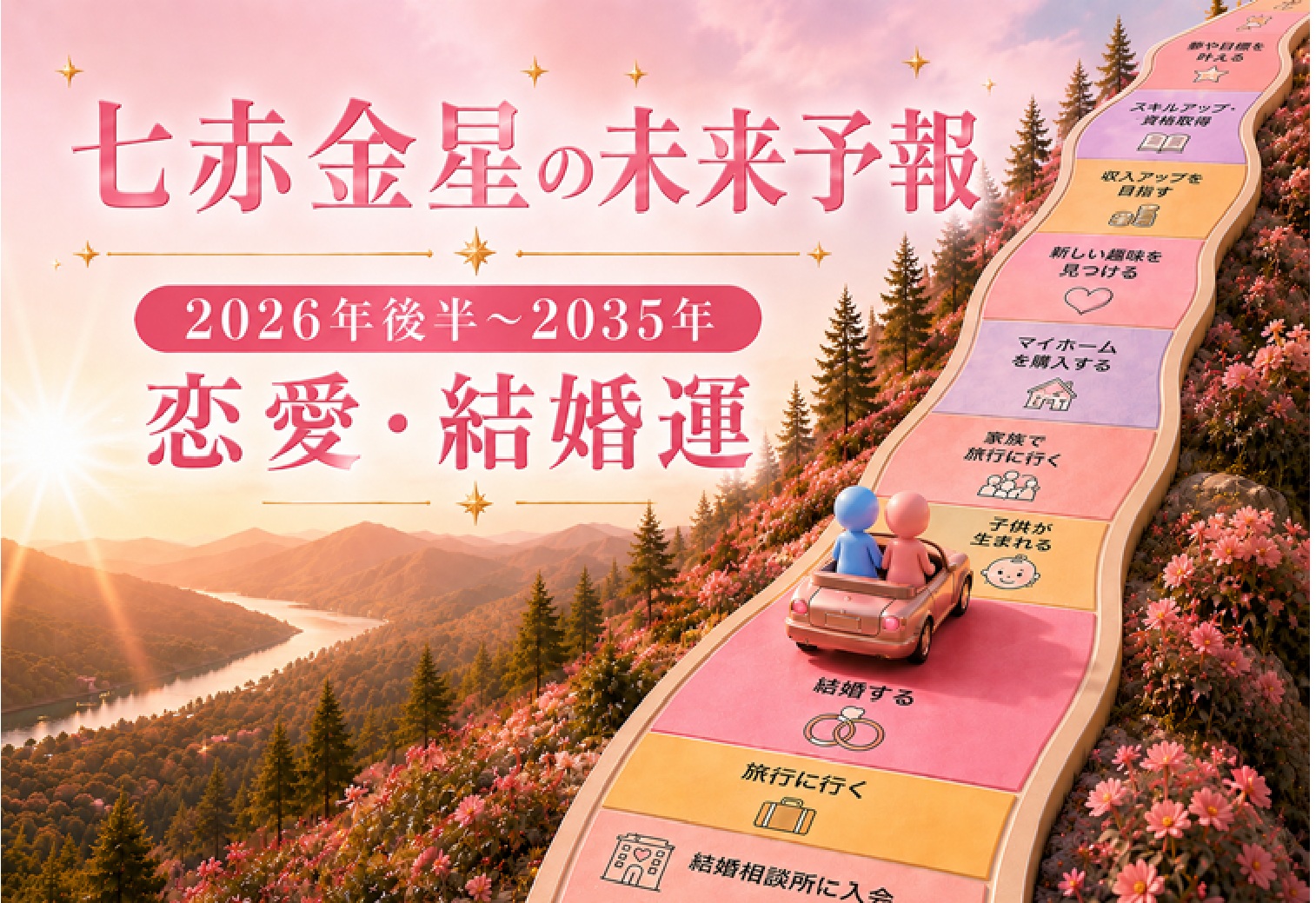 七赤金星の未来予報｜2026年後半から始まる10年の恋愛運・結婚運