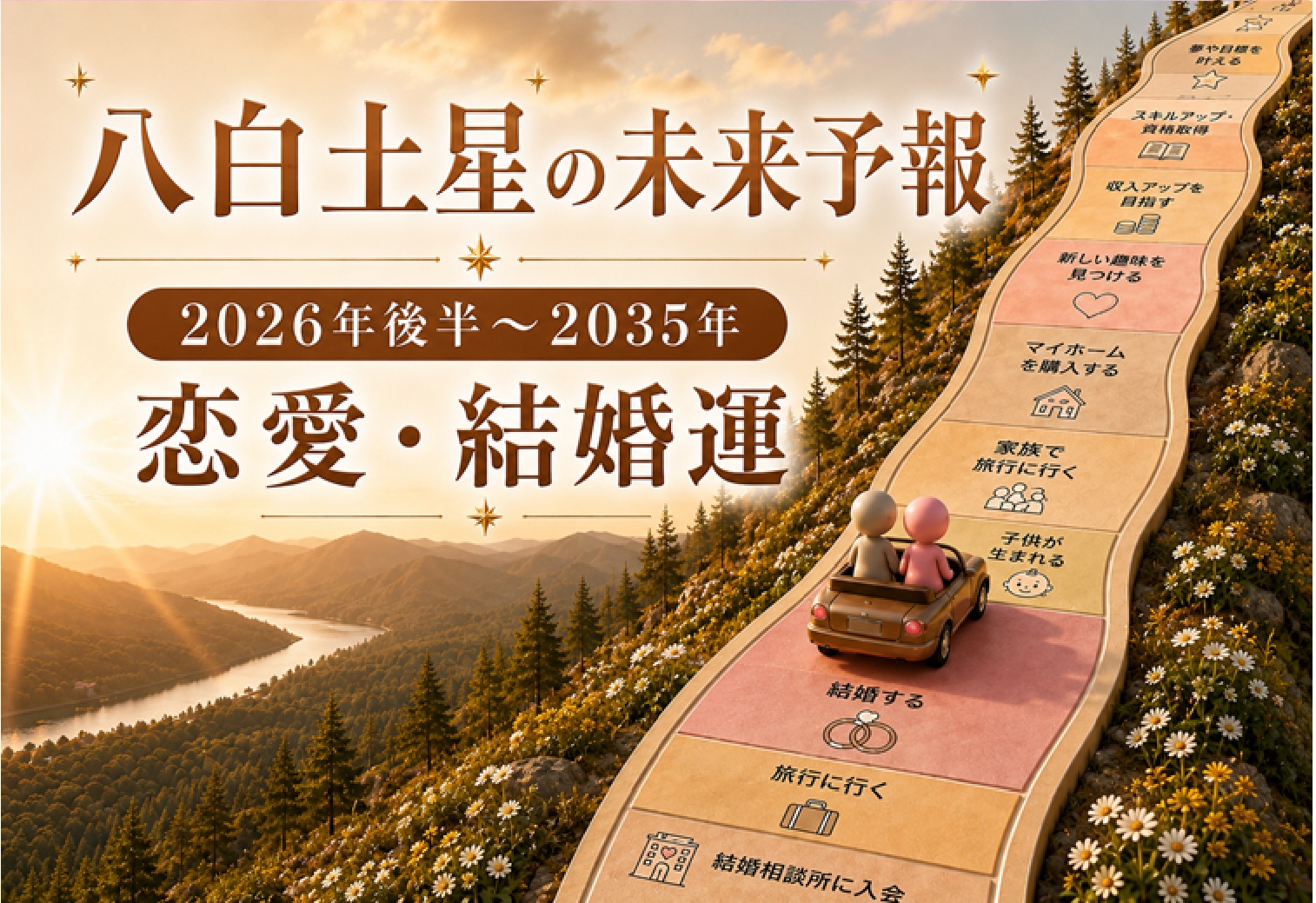 八白土星の未来予報｜2026年後半から始まる10年の恋愛運・結婚運
