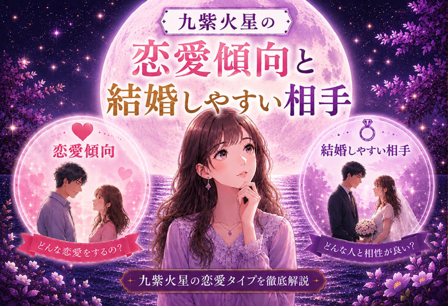 九紫火星の恋愛傾向と結婚しやすい相手【2026年版】