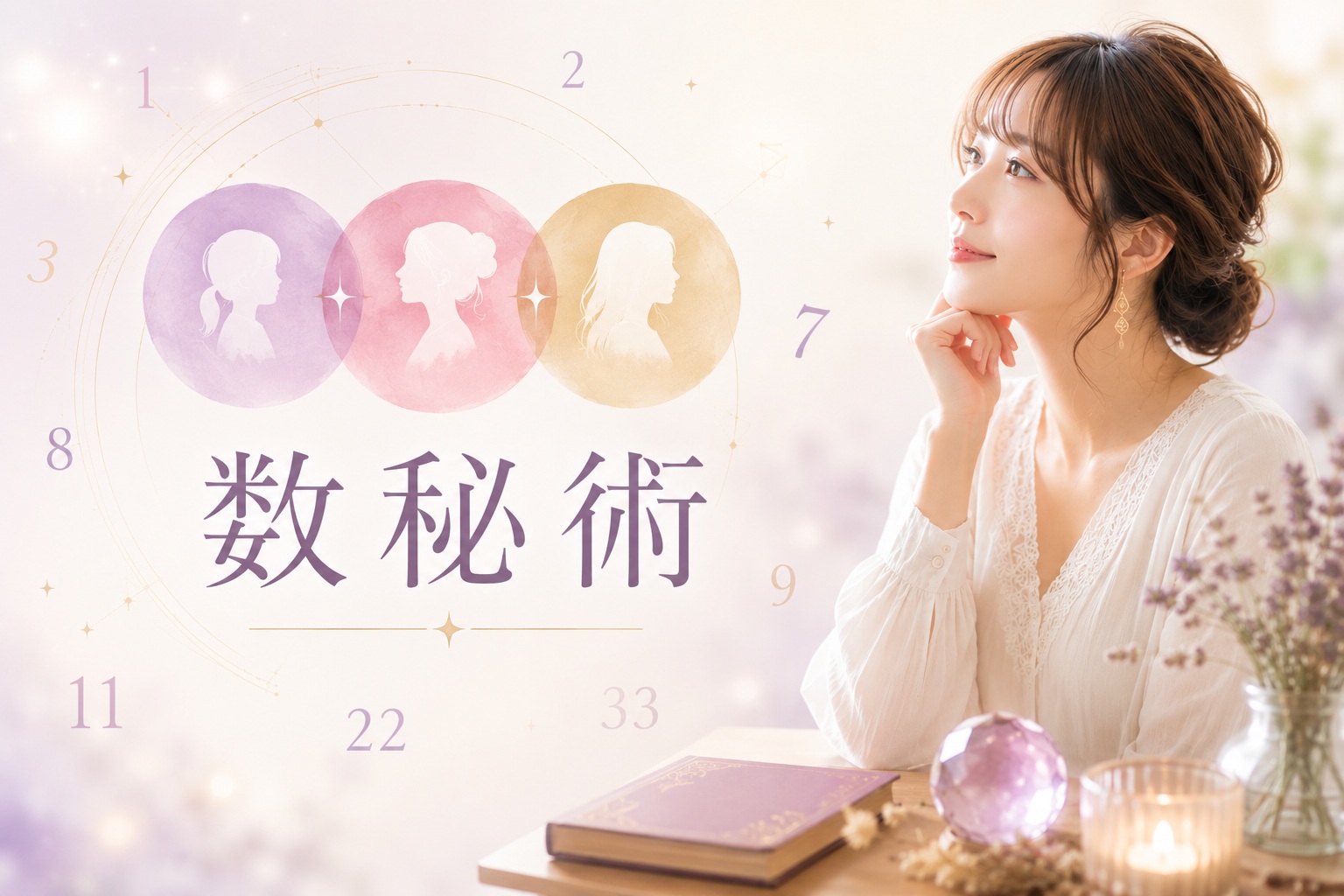 生年月日から読み解く数秘術の診断イメージ