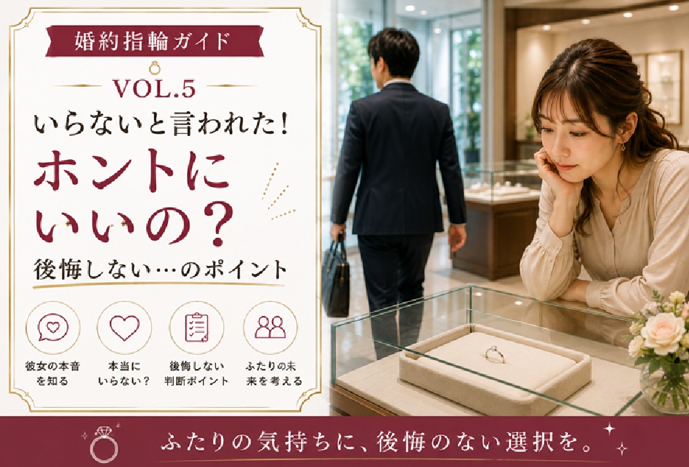 婚約指輪はいらない？女性の「いらない」は本音？後悔しないために考えたいこと