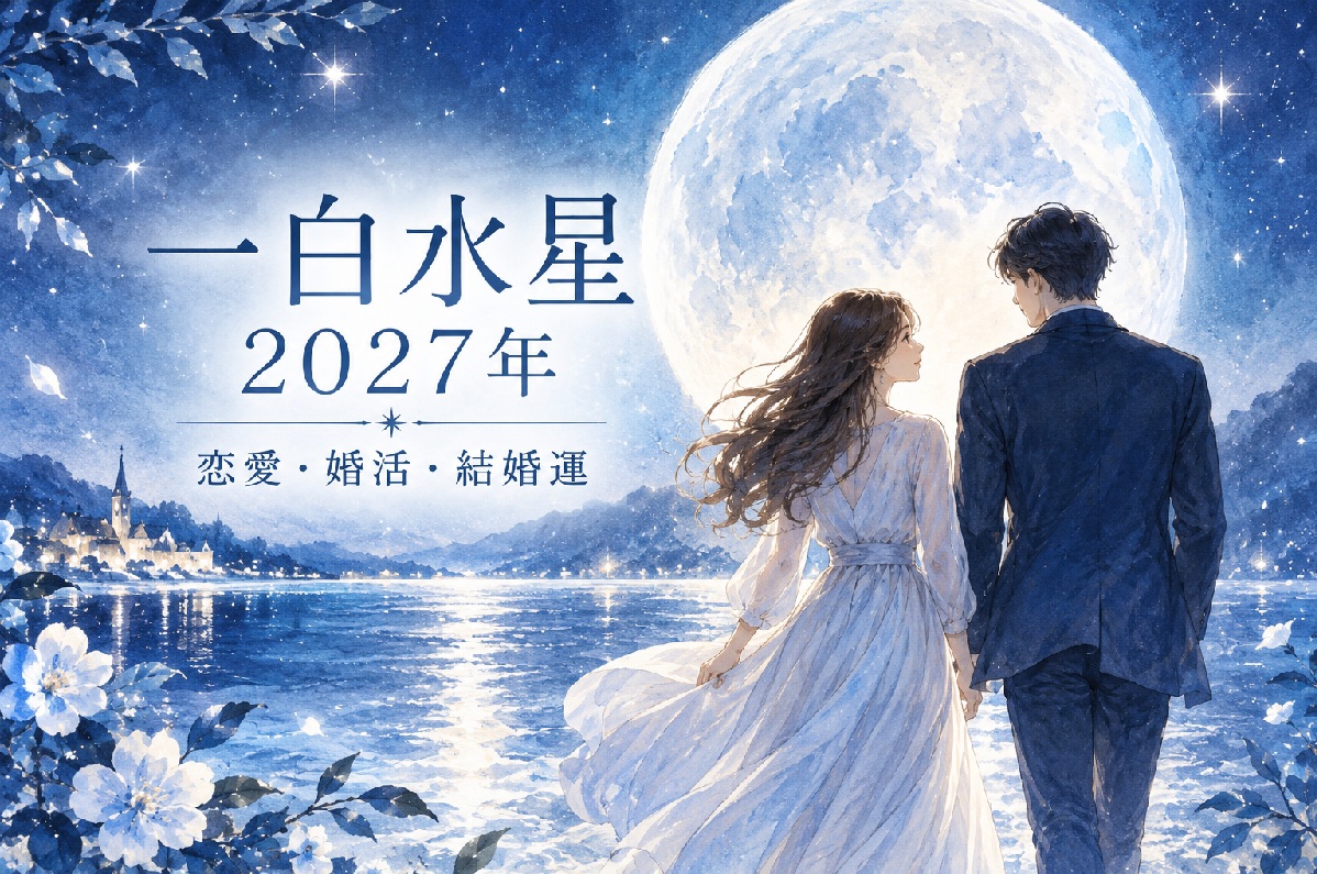 一白水星の2027年｜恋愛運・婚活運・結婚運と月別バイオリズム