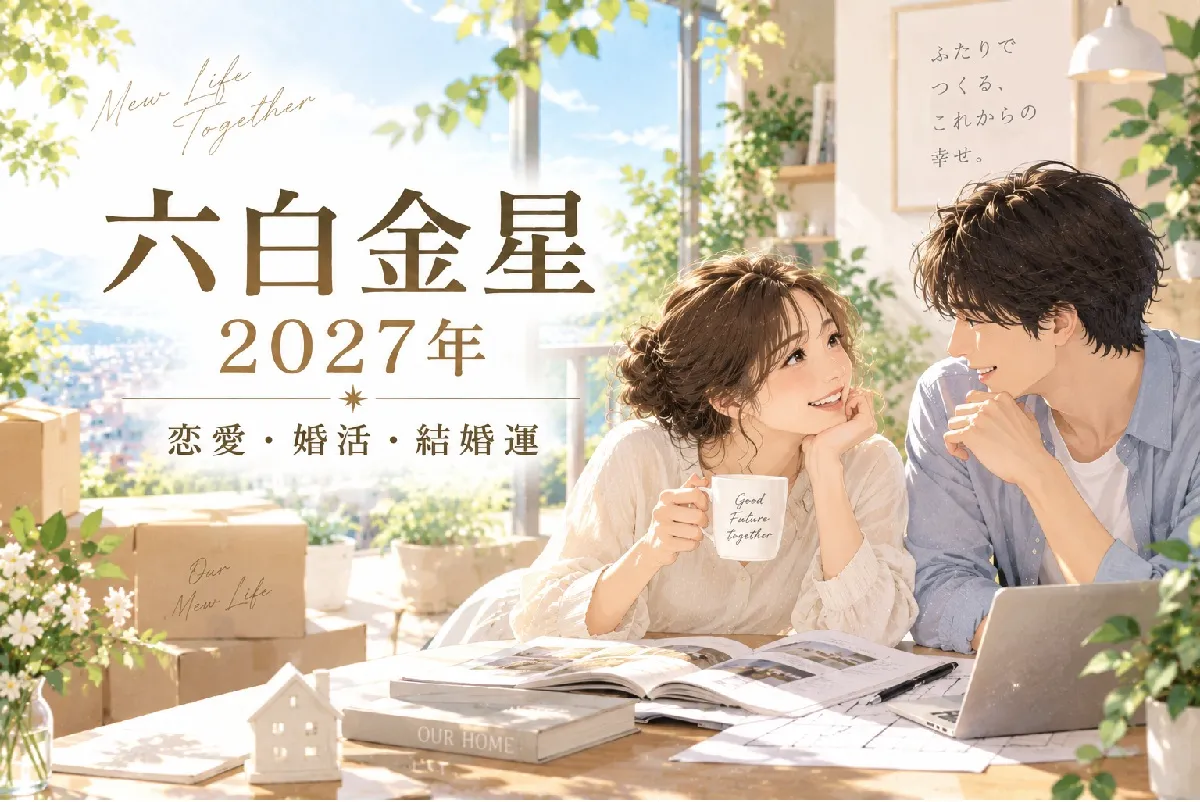 六白金星の2027年｜恋愛運・婚活運・結婚運と月別バイオリズム